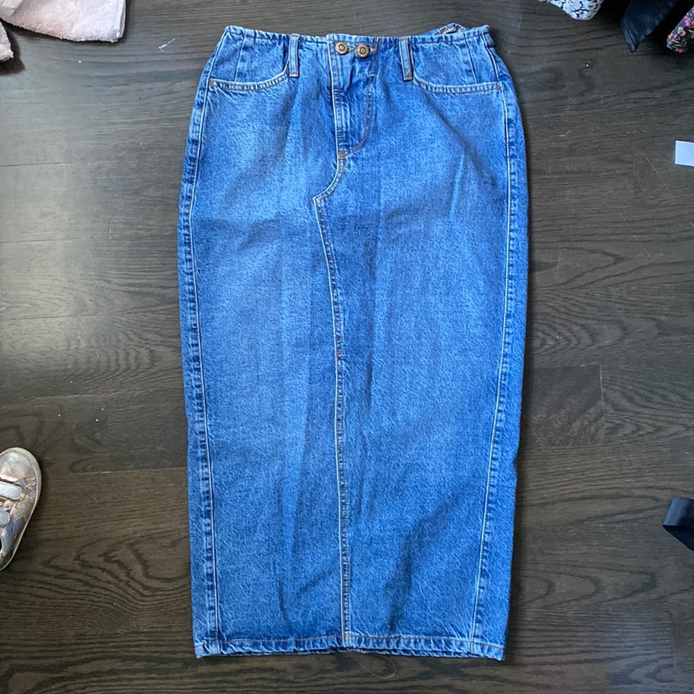 Zara Blue Denim Skirt